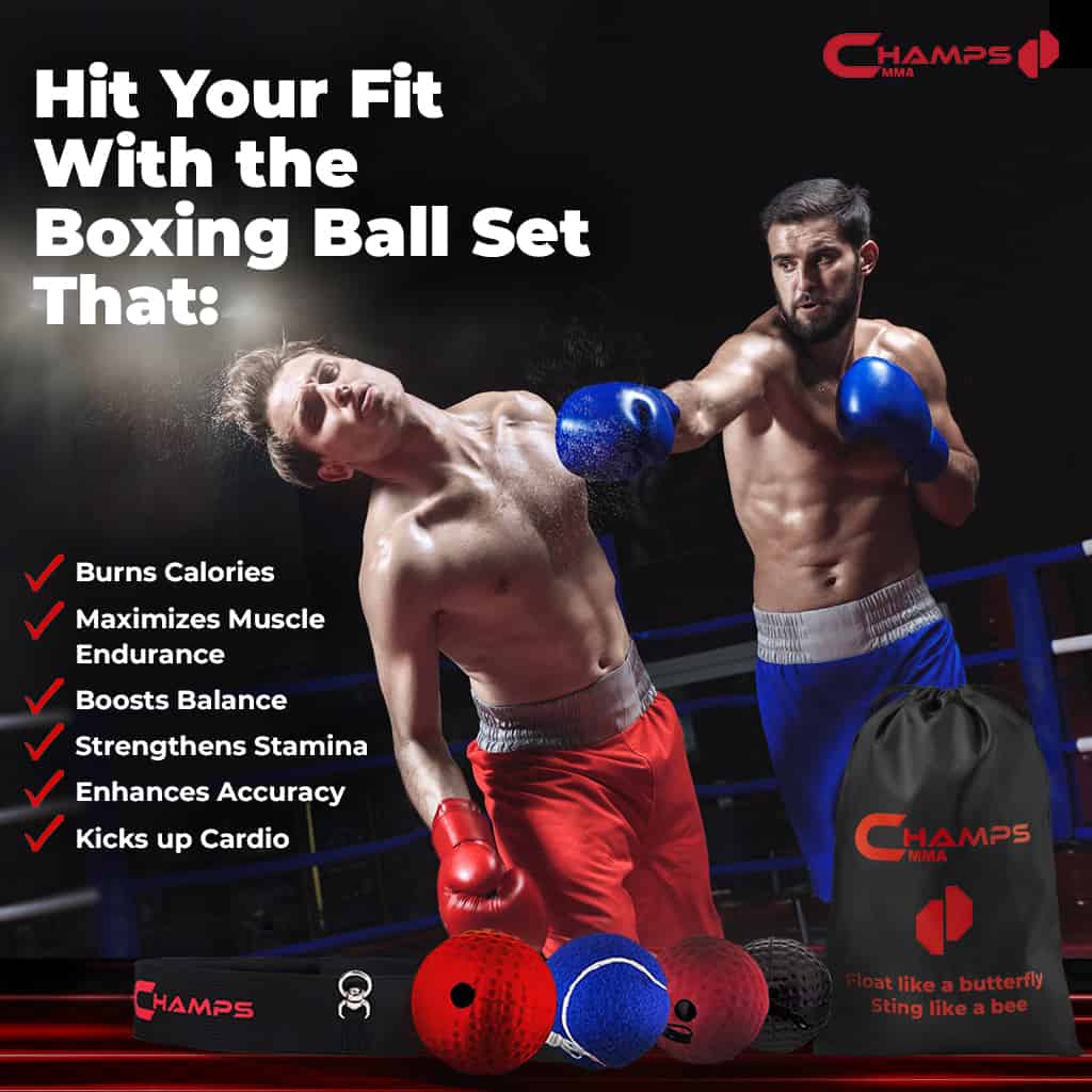 Boxing Reflex Ball -Improve Reaction Speed and Hand Eye Coordination  Training Bo